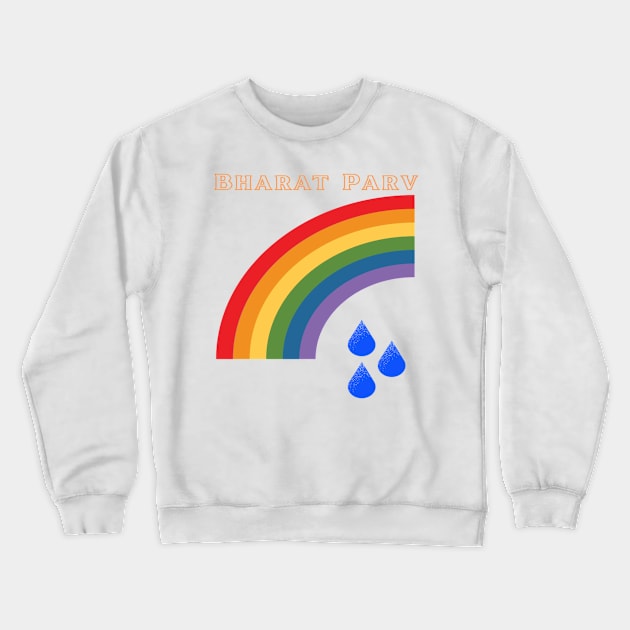 Bharat Parv - Rainbow Crewneck Sweatshirt by Bharat Parv